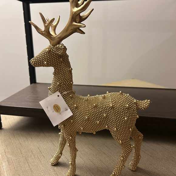 2-Piece Beaded Deer Figures by Valerie Gold